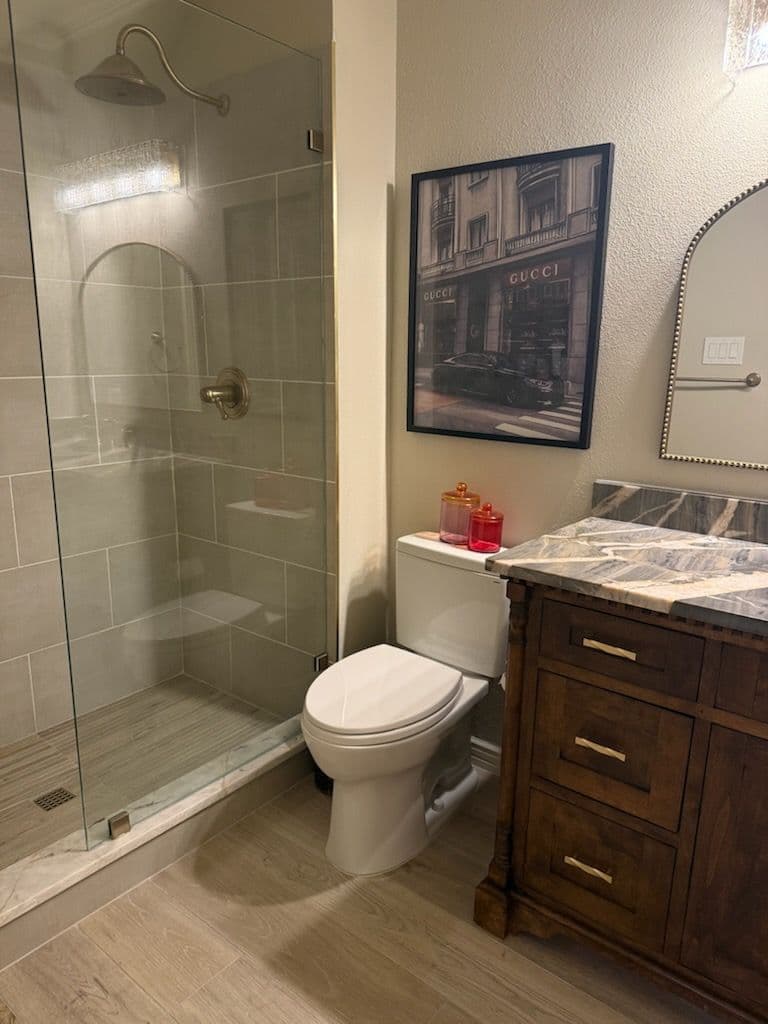 Gallery photos for Modern Bathroom Upgrade with Marble Elegance: Image #2